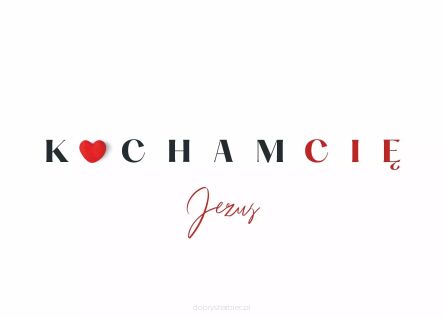 Karnet / Kartka - Kocham Cię. Jezus
