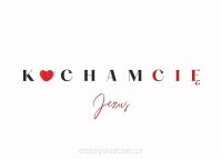 Karnet / Kartka - Kocham Cię. Jezus