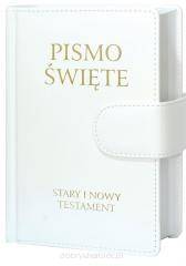 Pismo Święte Stary i Nowy Testament - Biblia Poznańska oprawa skóropodobna z magnesem