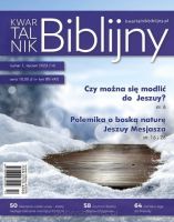 Kwartalnik Biblijny – numer 1 – Styczeń 2023