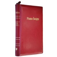 Biblia EIB duża, Premium + zamek + indeksy bordo