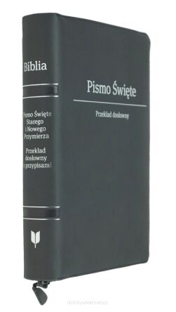 Biblia SNPD duża (przekład dosłowny EIB) PU Zamek Grafit