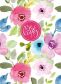 Notatnik ozdobny 145x197/160K kratka TW Kwiaty Be Happy